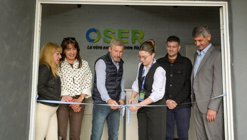Frigerio inauguró un consultorio odontológico de OSER en Feliciano