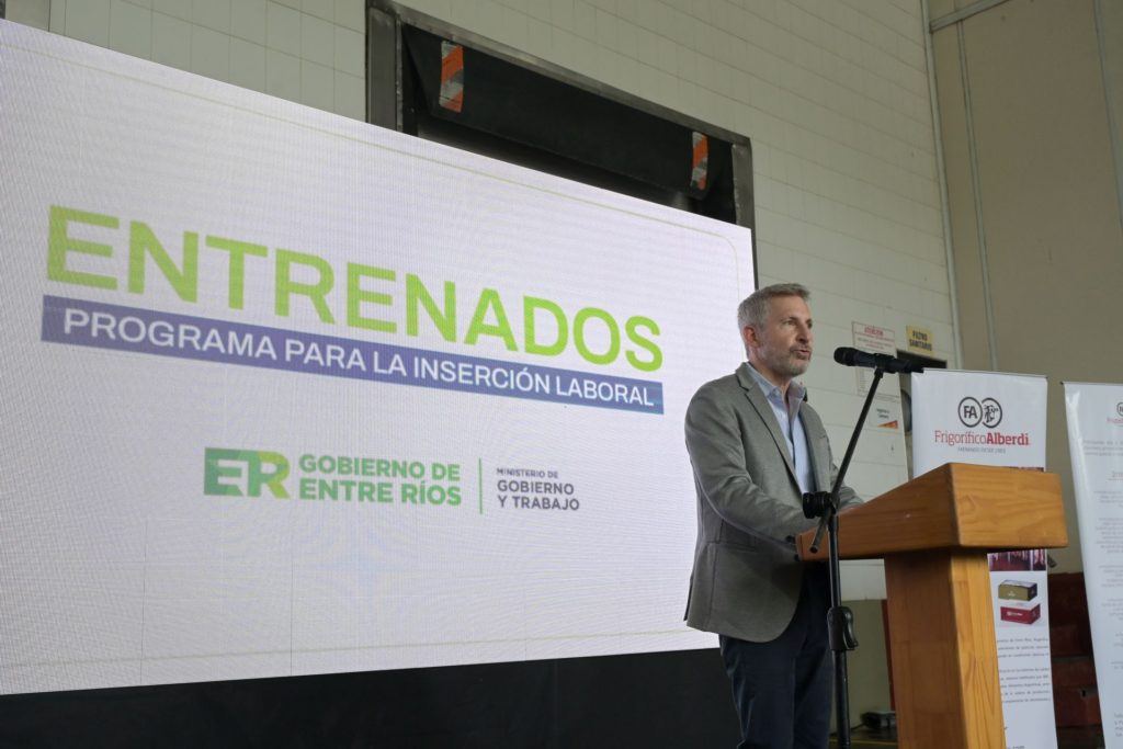 Frigerio presentó un programa de entrenamiento laboral para que los jóvenes hagan prácticas en empresas entrerrianas