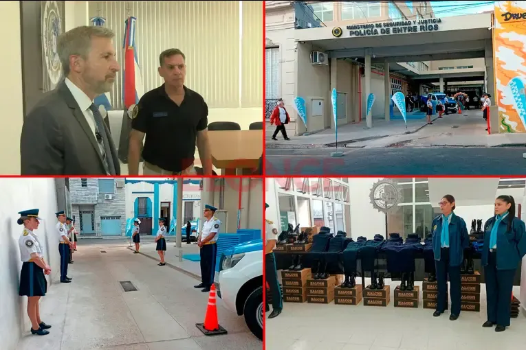 Frigerio recorrió la nueva Jefatura Departamental y destacó el cambio tras 18 años de espera