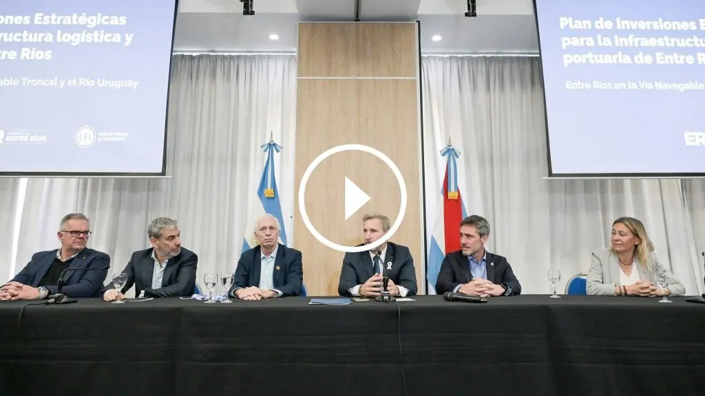 Frigerio y la gestión para incorporar a Entre Ríos a la Hidrovía