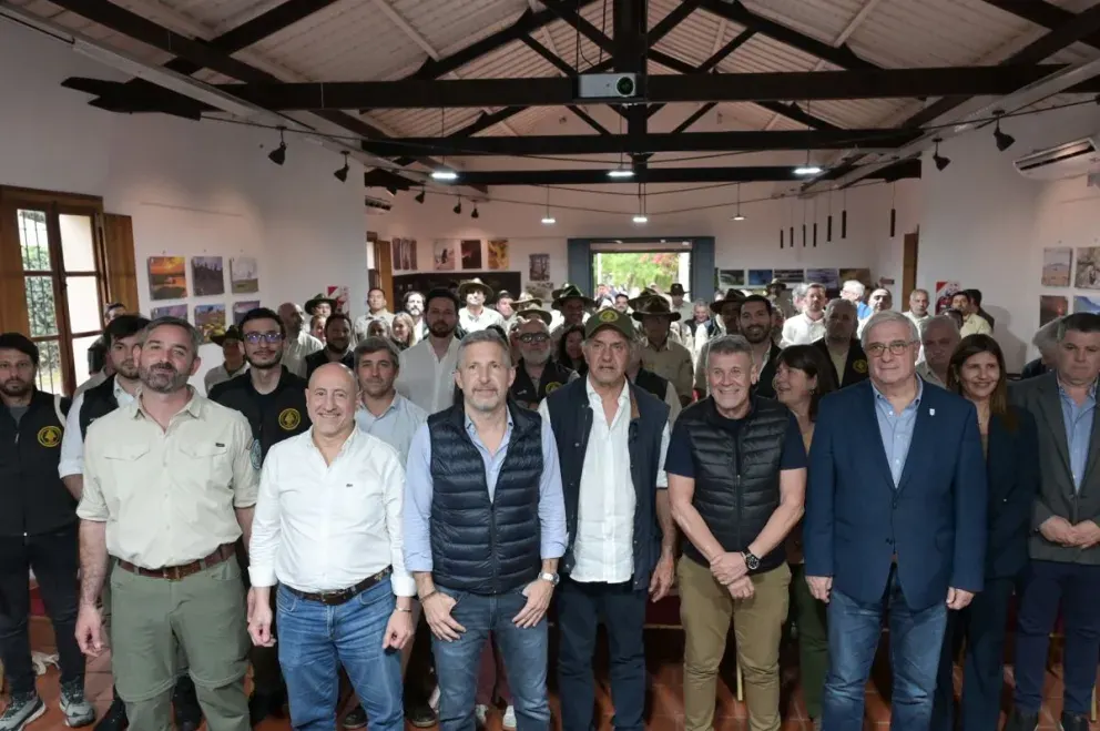 Frigerio y Scioli participaron de un encuentro de Parques Nacionales en El Palmar