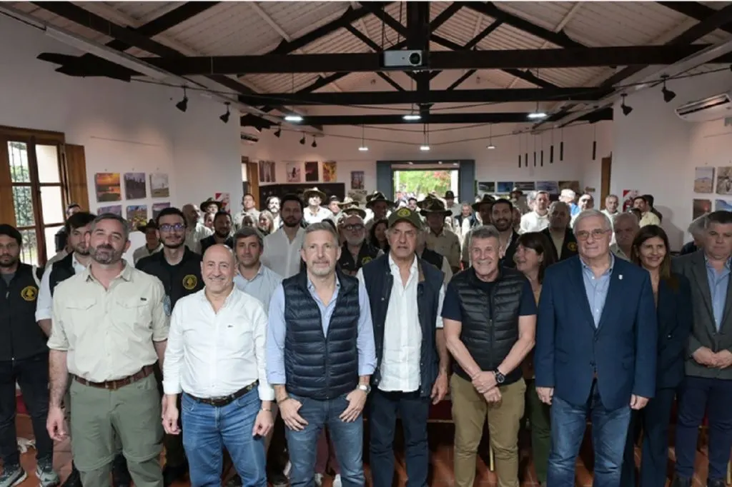Frigerio y Scioli participaron de un encuentro de Parques Nacionales en El Palmar