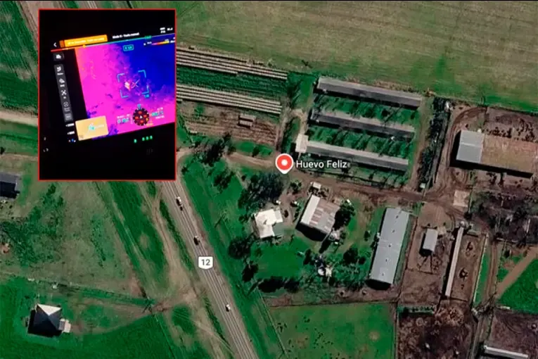 Gracias a un drone térmico, atraparon a ladrón que pretendió robar en establecimiento rural
