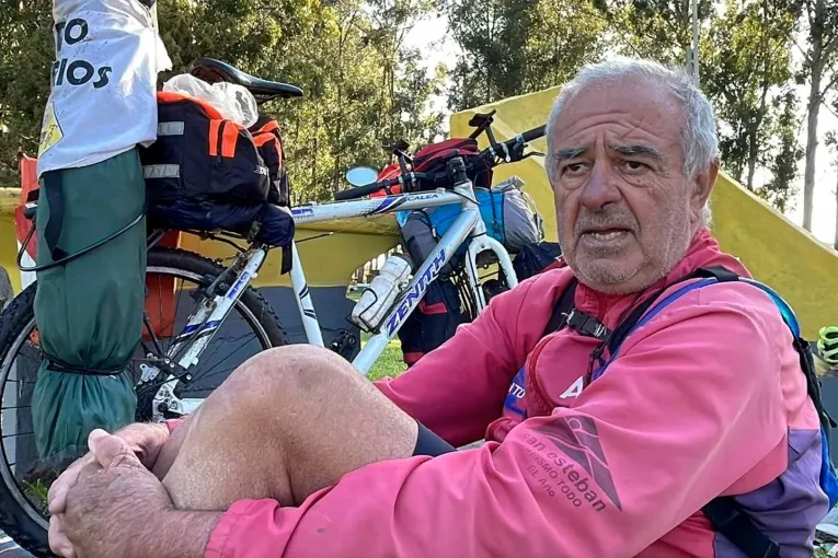 Había retomado su desafío de recorrer Entre Ríos en bicicleta, pero otro accidente lo obligó a abandonar: “Se acabó”