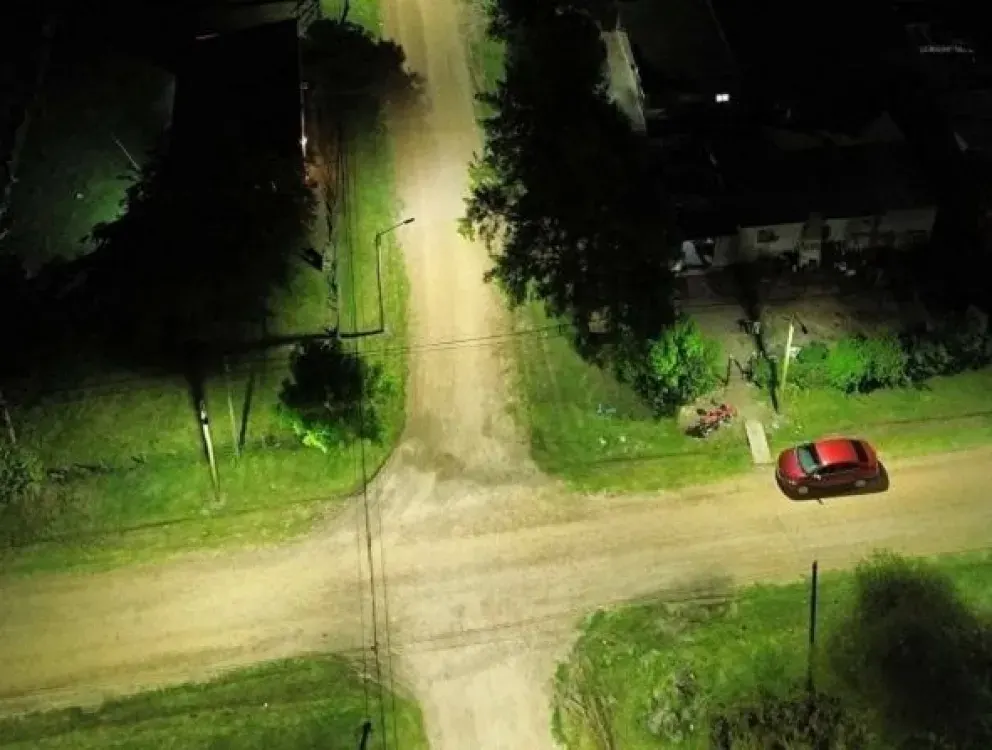 Inauguraron ocho nuevas cuadras con iluminación LED en el barrio Coronel de Feliciano