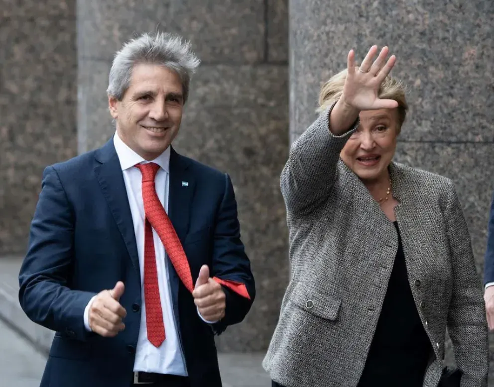 Kristalina Georgieva se reunió con Luis Caputo y destacó la «disciplina fiscal» del Gobierno