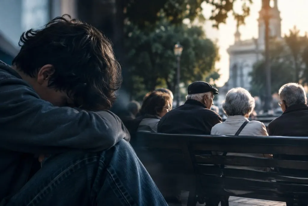 La crisis también enferma: jóvenes sin futuro y adultos mayores acorralados