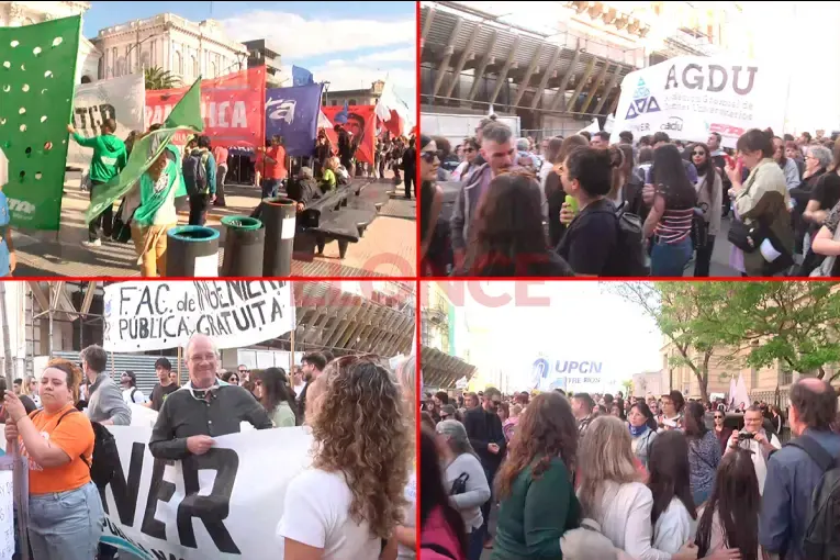 La Marcha Federal Universitaria se replica en Paraná con movilización por el centro de la ciudad