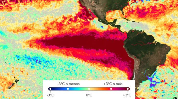 La OMM advierte que El Niño podría alcanzar una intensidad excepcional hacia fines de 2026