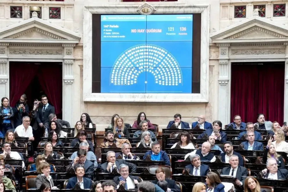 La oposición no consiguió quórum y se cayó la sesión para derogar el DNU 70/23
