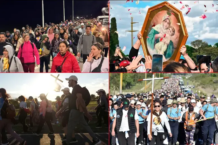 La Peregrinación de los Pueblos continúa durante la noche: testimonios e imágenes de los fieles
