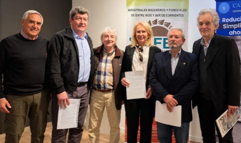 La provincia firmó un convenio para impulsar la construcción de viviendas con madera en Entre Ríos