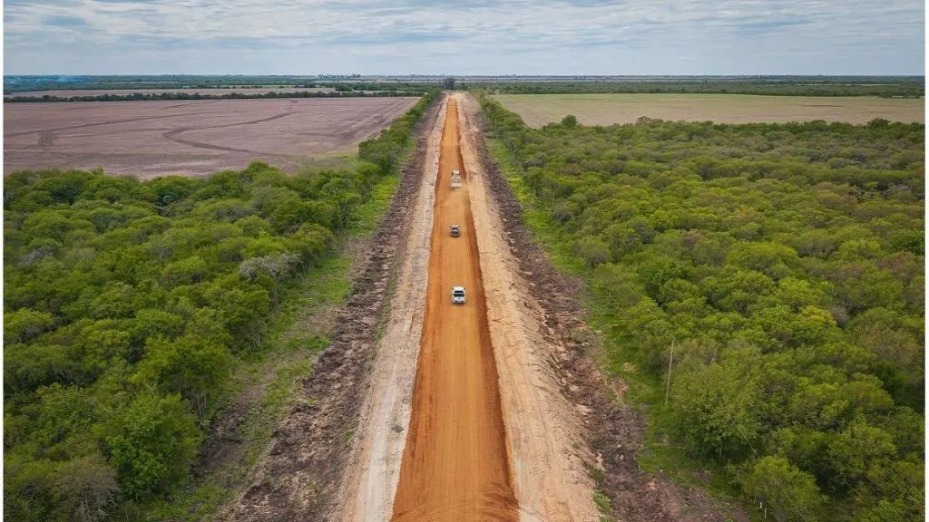 La reconstrucción del camino que une Viale y el arroyo Durazno tiene un 45% de avance