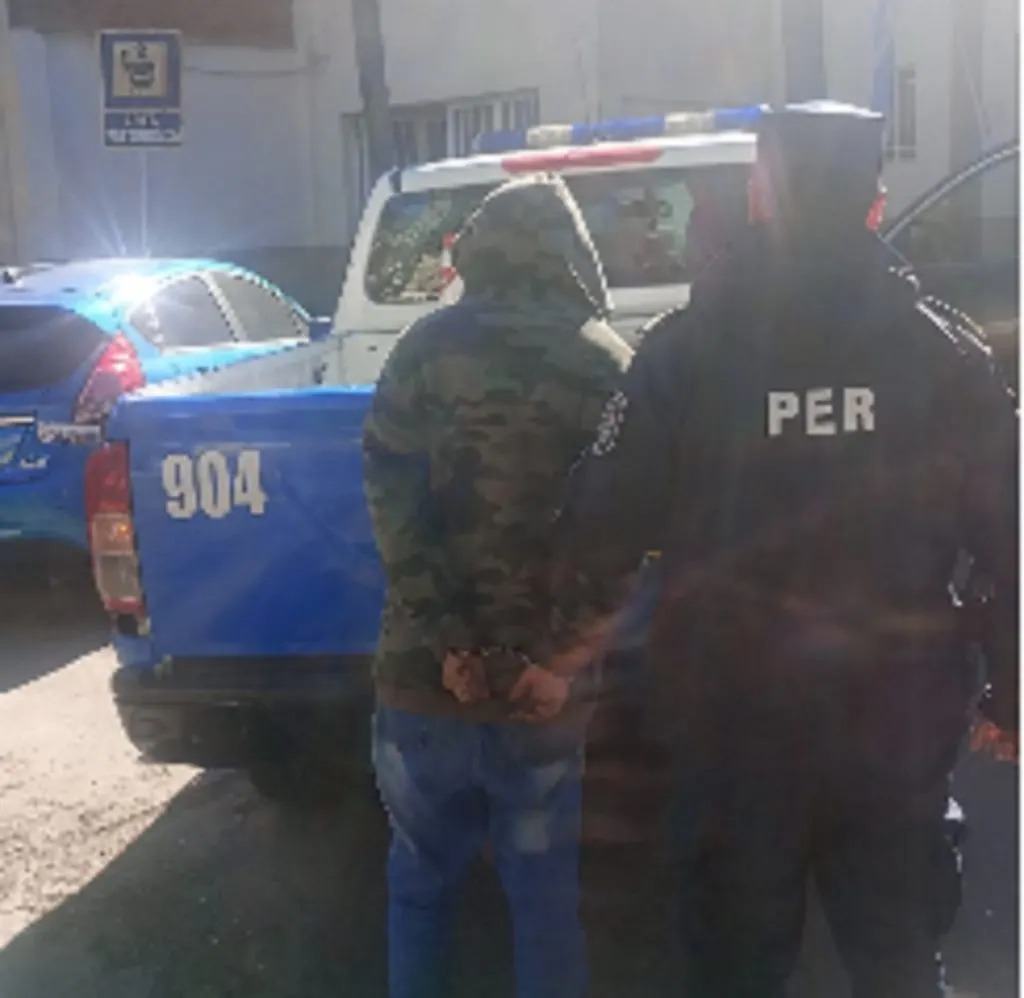 Le sustrajo la mochila a una mujer cuando esperaba el colectivo y fue detenido