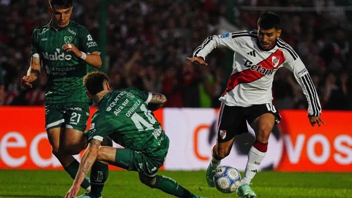 Liga Profesional: River rescató un empate ante Sarmiento en Junín