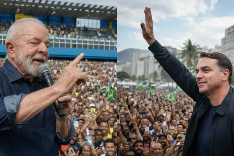 Lula aventajaba a Flávio Bolsonaro con el 57,66% cuando se suspendió el escrutinio