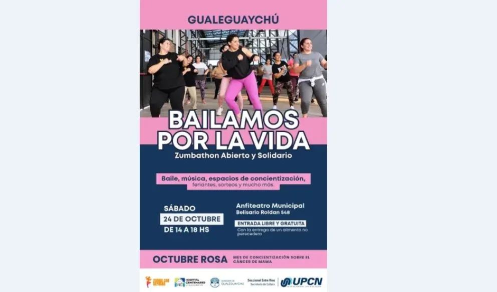 Mes Rosa: UPCN organiza una jornada deportiva solidaria en Gualeguaychú