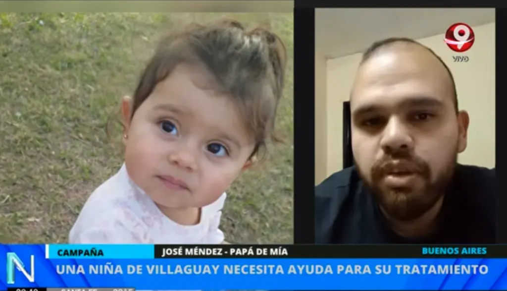 Mía pelea contra un tumor maligno en el Garrahan y su familia pide ayuda para sostener su estadía