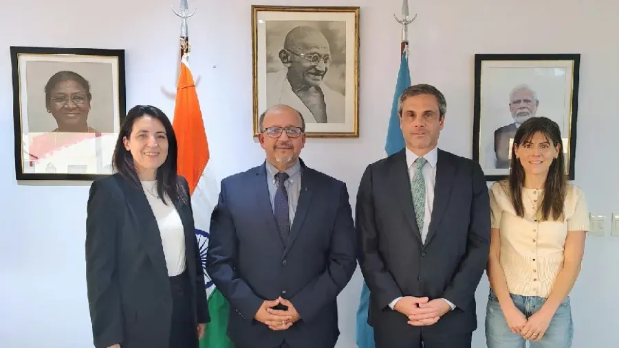 Michel y Marclay estuvieron el embajador de la India para mejorar el acceso de exportaciones entrerrianas