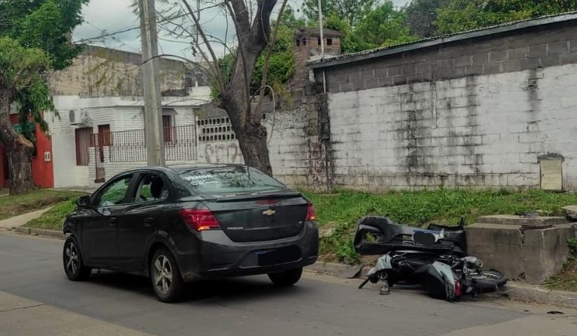 Motociclista fracturado tras choque en Paraná