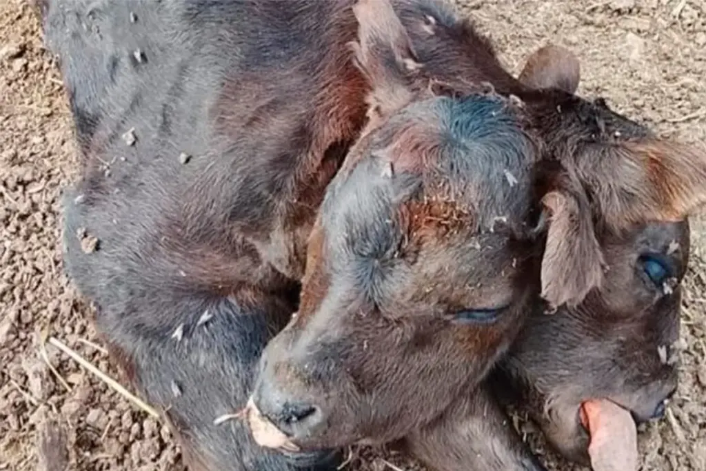 Nació un ternero con dos cabezas en loclaidad entrerriana