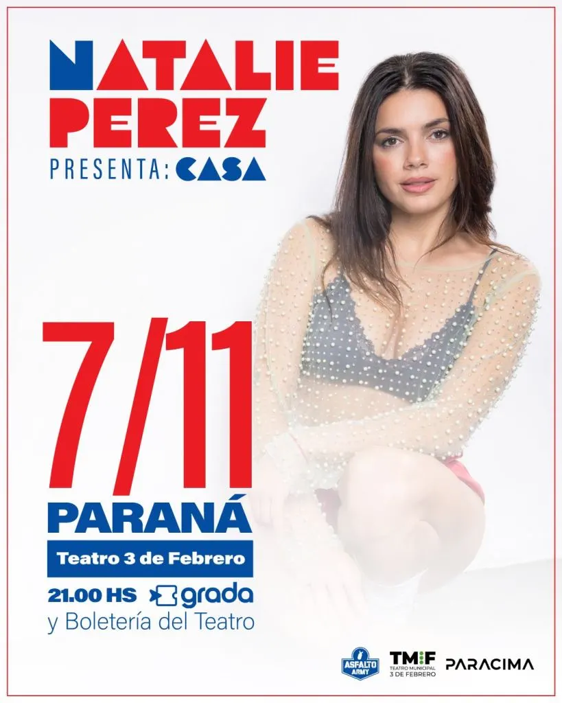Natalie Perez presenta “Casa” en Paraná