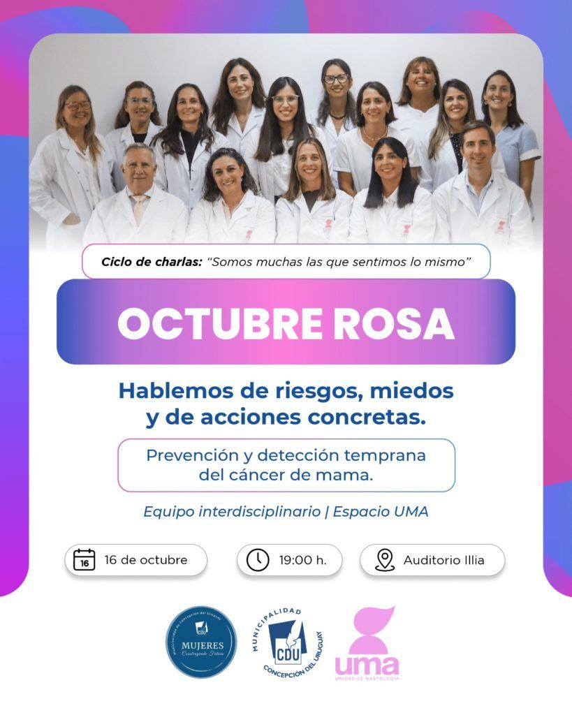 Octubre Rosa: realizarán una charla sobre prevención y detección temprana del cáncer de mama