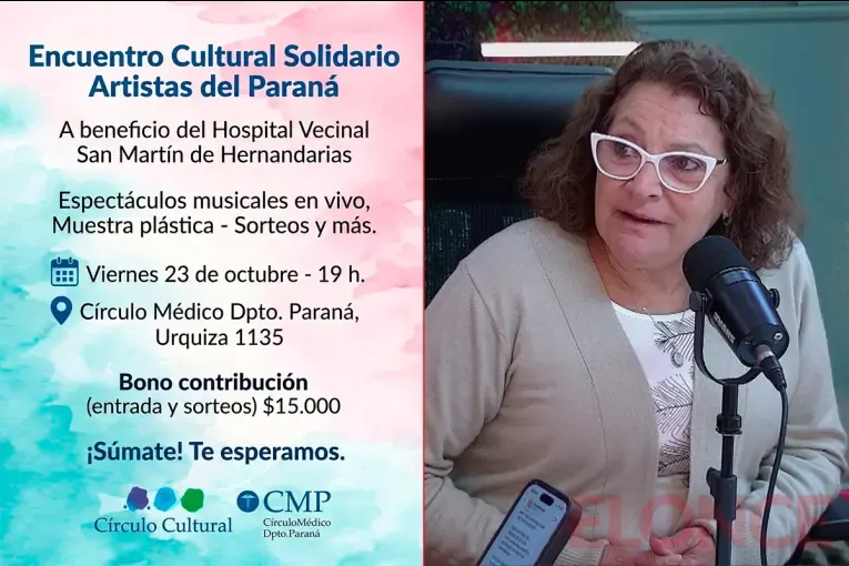 Organizan una noche de arte y música en Paraná para ayudar al Hospital San Martín de Hernandarias