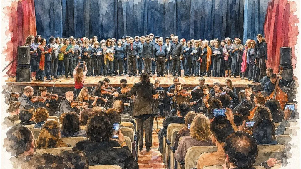 Paraná reunió a más de 200 coreutas en un concierto con orquesta en vivo