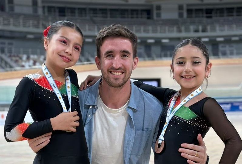 Patinadoras de Ferro de Diamante, se lucieron en la Copa Nacional de San Juan
