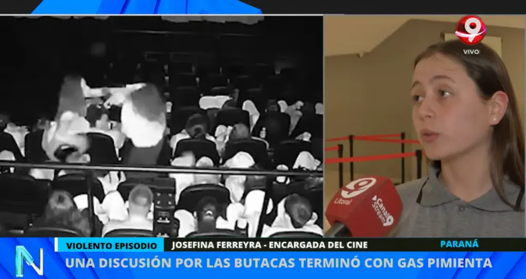 Pelea y gas pimienta en el cine: «Es la primera vez que sucede algo así», dijo la encargada