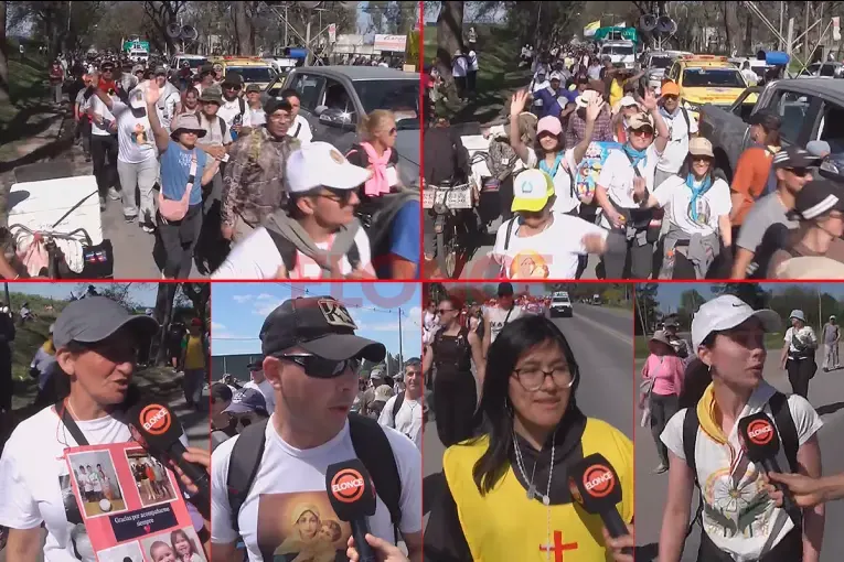 Peregrinación de los Pueblos: emotivos testimonios de los fieles en el ingreso a Paraná
