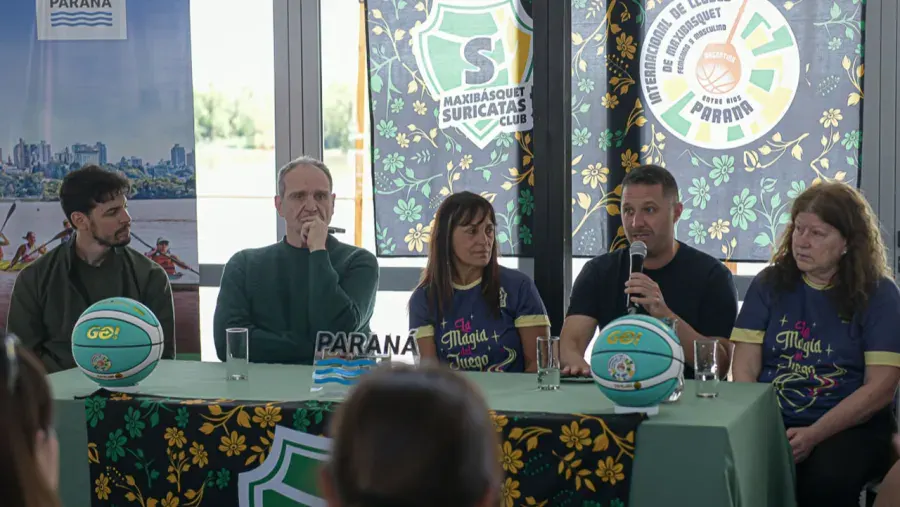 Presentaron en Paraná el Torneo Internacional de Maxibásquet
