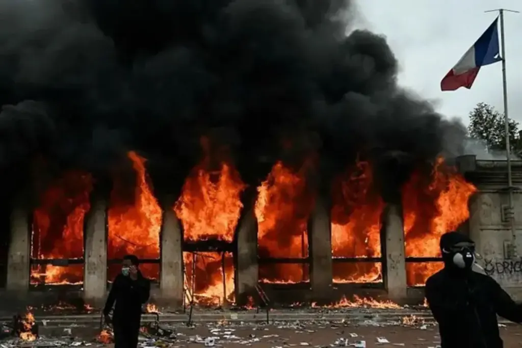 Protestas por la educación y el costo de vida en Francia dejó más de 400 detenidos
