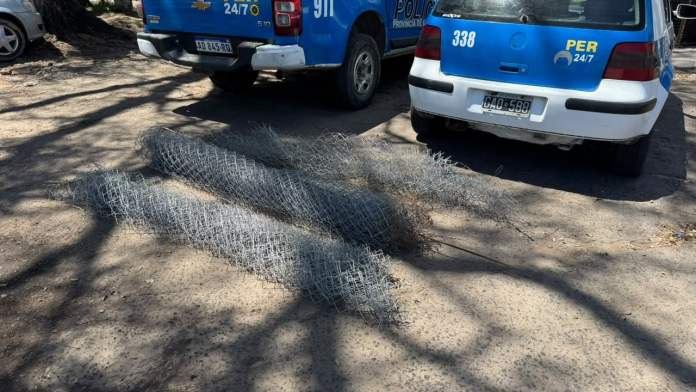 Recuperan una parte del alambrado sustraído al club Sóftbol Play