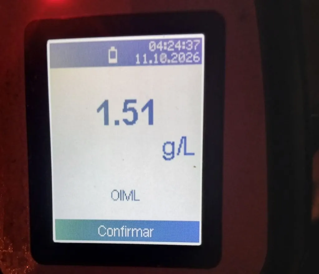 Retuvieron una moto tras un accidente: el test de alcoholemia positivo