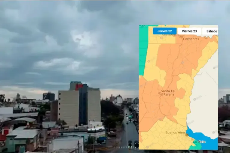 Rige alerta naranja y amarilla por tormentas en Entre Ríos: prevén hasta 100 mm de lluvia