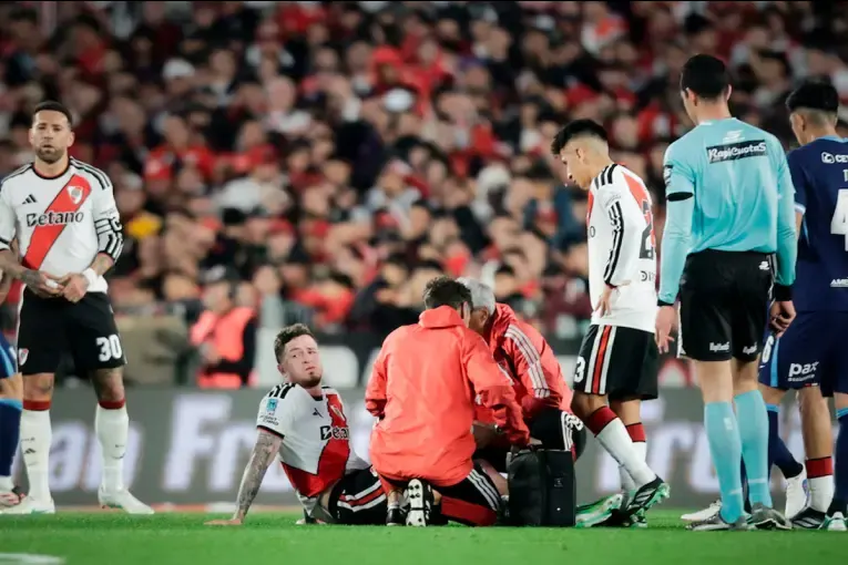 River espera los estudios de Aníbal Moreno: está en duda para el Superclásico