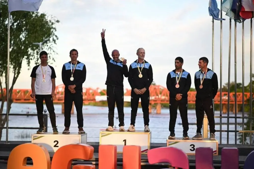 Rodrigo Caffa se consagró tricampeón mundial en el Campeonato Mundial Máster de Canotaje 2026