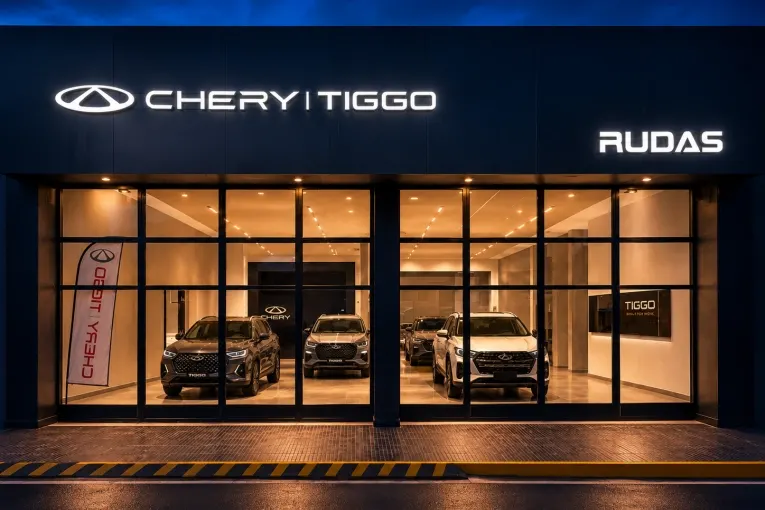 Rudas suma la marca Chery a su oferta de vehículos en la región