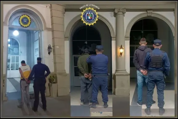 Saltó una reja, revolvió la casa y amenazó al dueño: fue uno de cuatro detenidos en la ciudad