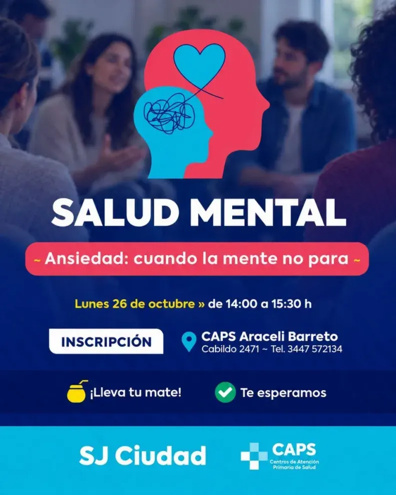 San José profundiza sus políticas de cuidado con un nuevo Taller de Salud Mental sobre Ansiedad