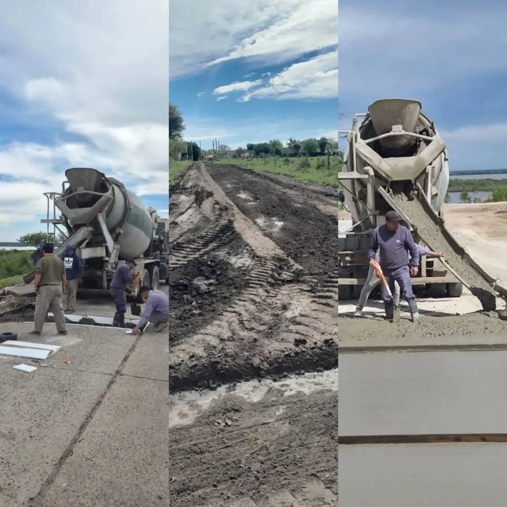 Santa Elena, en obra: Rossi avanza con trabajos en calles, barrios, el Polideportivo y la Costanera