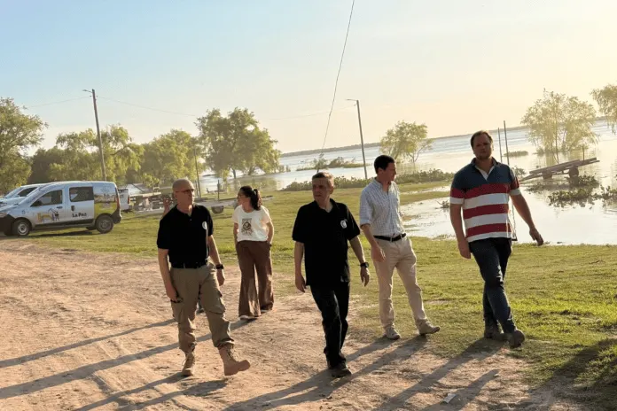 Santa Elena y La Paz: Defensa Civil coordina acciones preventivas ante la creciente del río Paraná