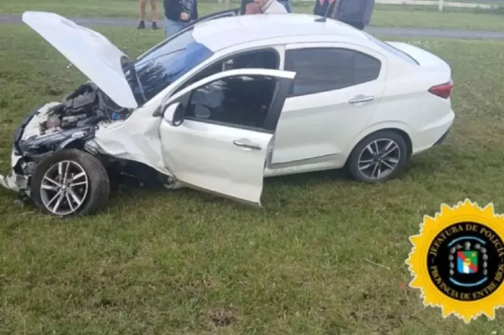 Se descompensó mientras conducía, perdió el control del auto y chocó contra dos palmeras