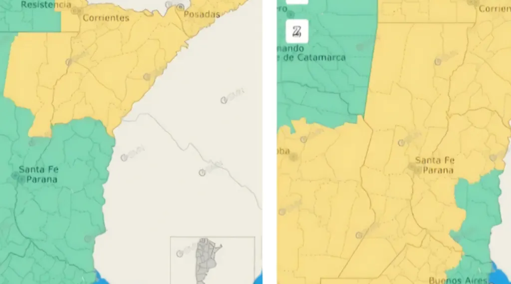 Se emitió alerta amarilla para el jueves por tormentas para gran parte del territorio entrerriano