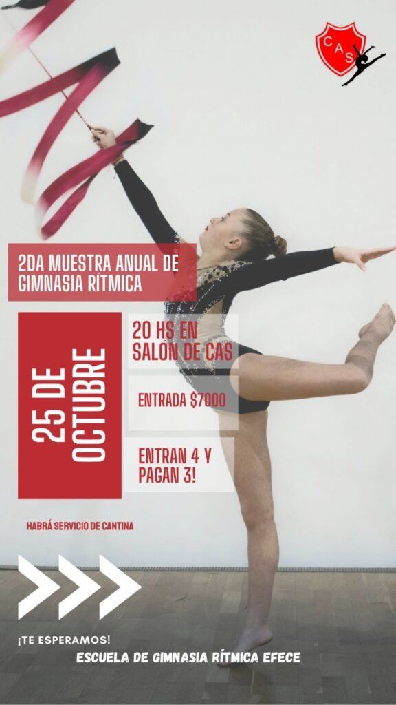 Se viene la 2° Muestra Anual de Gimnasia Rítmica de la Escuela EFECE