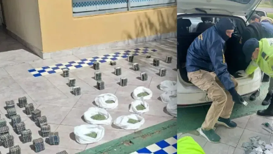 Secuestraron un cargamento de 38.000 pastillas y detuvieron a dos hombres en la Autovía 14