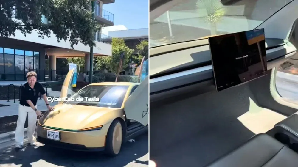 Sin volante ni pedales: así son los taxis sin conductor de Tesla que generaron fuerte debate en TikTok