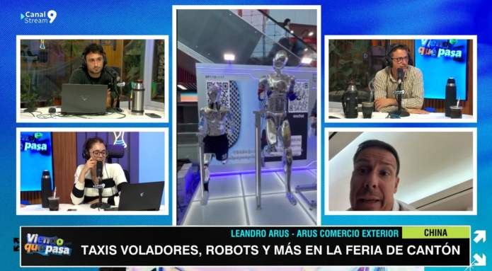 Taxis voladores, robots con IA y colchones a precios increíbles: un empresario paranaense mostró la Feria de Cantón en China